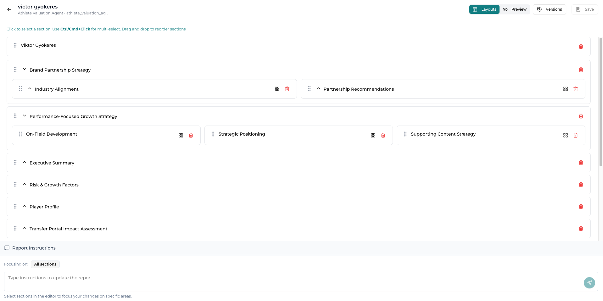 Report Layout Editor